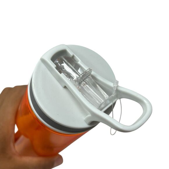 Disney Parks Water Bottle Mickey Mouse Orange Tropical Vacation Hawaiian Flip - Picture 3 of 6